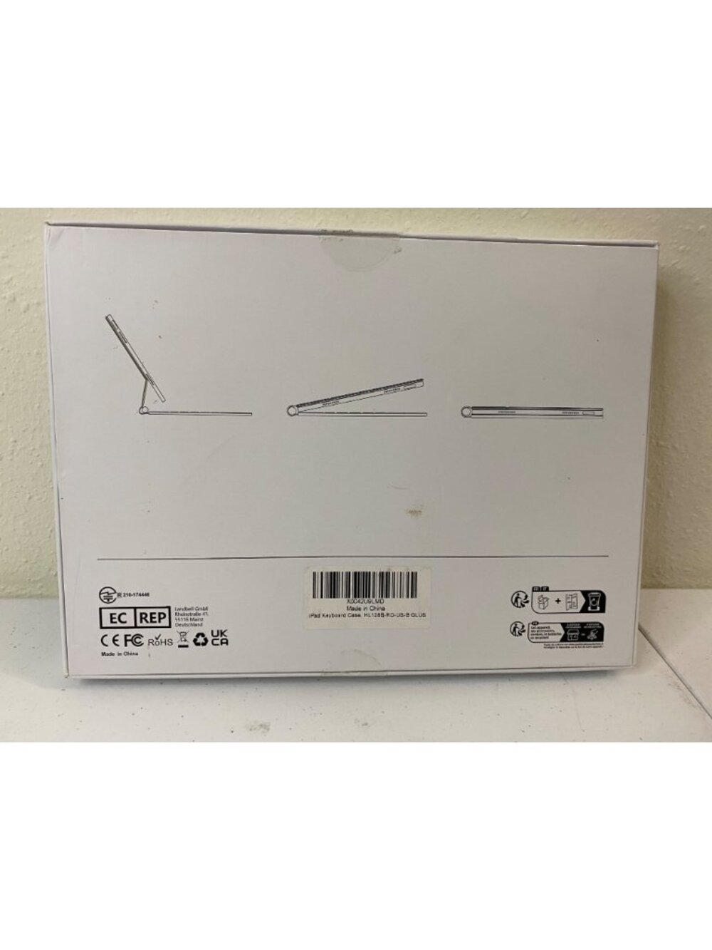 Red Bluetooth Keyboard Case for iPad 9.7 10.2 Tablet Trackpad - Picture 6 of 9